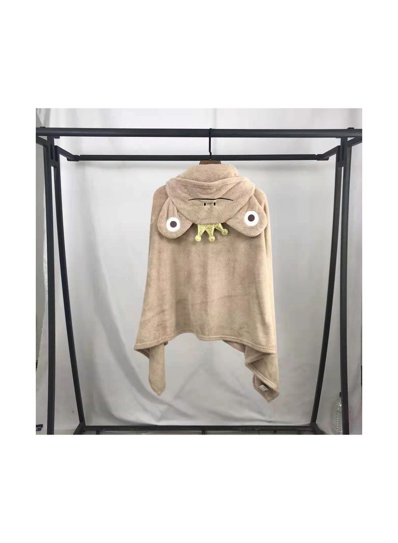 أرواب استحمام من الفليس المرجاني مع غطاء رأس