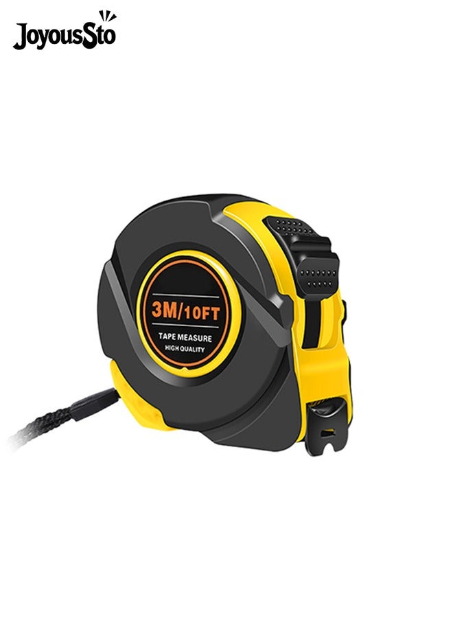 JoyousSto Retractable Tape Measure 3m Precision Tool for Accurate and Easy Measurements Ergonomic Design with Secure Grip for Professional and Everyday Use - Image 1