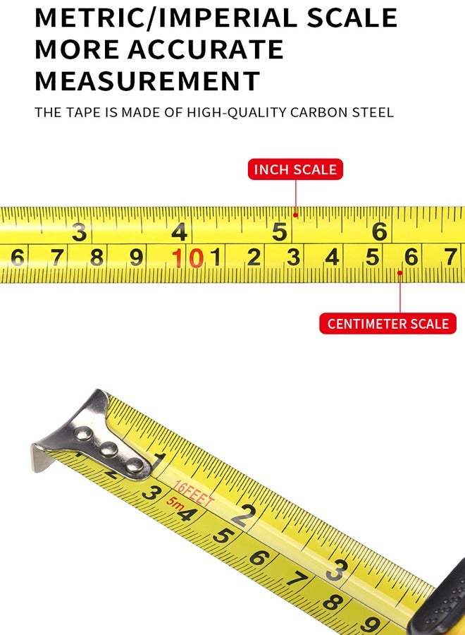 JoyousSto Retractable Tape Measure 3m Precision Tool for Accurate and Easy Measurements Ergonomic Design with Secure Grip for Professional and Everyday Use - Image 2