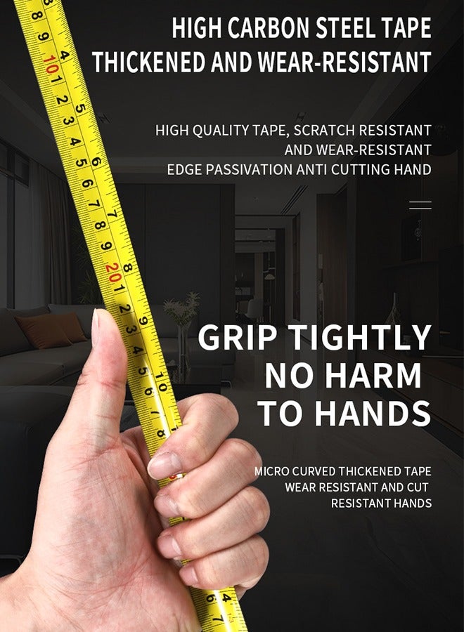 JoyousSto Retractable Tape Measure 3m Precision Tool for Accurate and Easy Measurements Ergonomic Design with Secure Grip for Professional and Everyday Use - Image 4