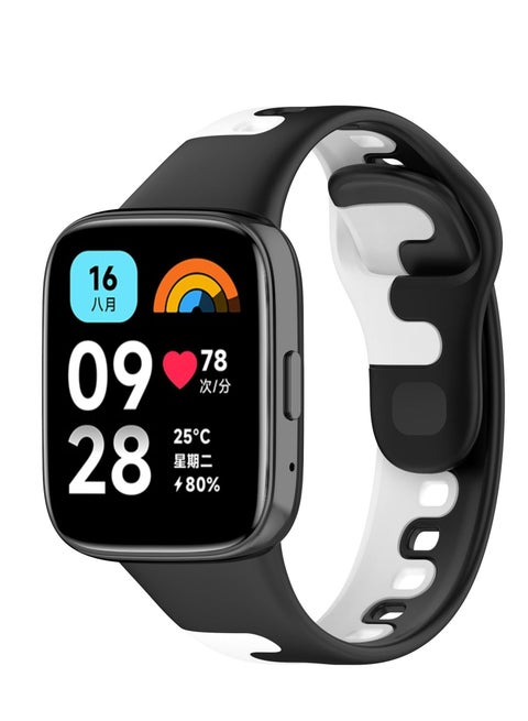 1 Strap for Redmi Watch3 Active Strap Black and White