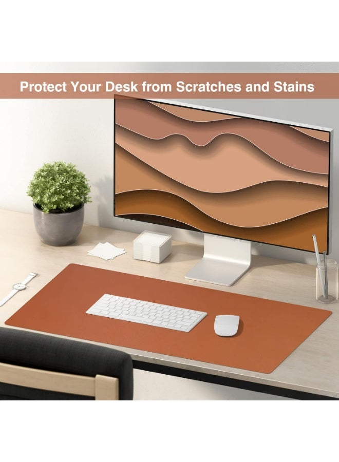 WinCheer Large Desk Pad, Non-Slip PU Leather Desk Mouse Pad Waterproof Desk Pad Protector, Dual-Side Use Desk Writing Mat for Office Home, 80cm x 40cm - Image 4