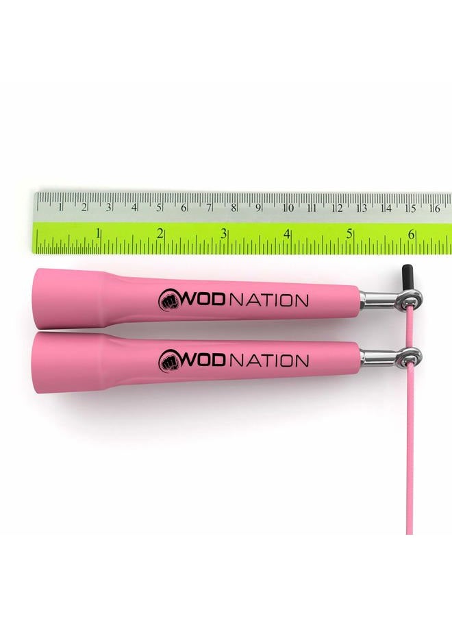 WOD Nation Speed Jump Rope - Blazing Fast Rope for Endurance training for Boxing, MMA, Martial Arts or Just Staying Fit + FREE Video Training Included - Fully Adjustable to Fit Men, Women and Children - Image 3