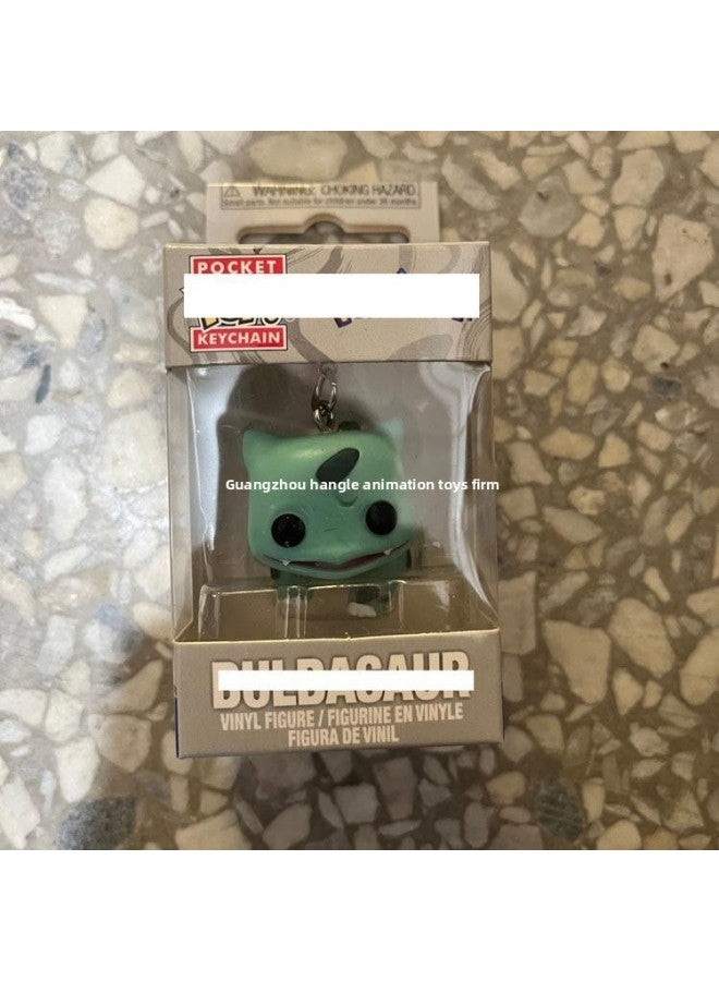 POP Pocket Anime Peripheral Hand-made Miaofrog Seed Fire-spraying Dragon Pikachu Gigny Turtle Keychain-Color:Meow Key Chain - Image 5