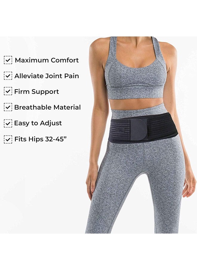 Ocean - Sacroiliac SI Joint Hip Belt, Lower Back Support Brace Hip Braces for Hip Pain Alleviate Sciatic Anti-Slip Sacroiliac Belt Pilling-Resistant Pelvic Belt for Men Women(Regular (Hip Size 30-45")) - Image 1