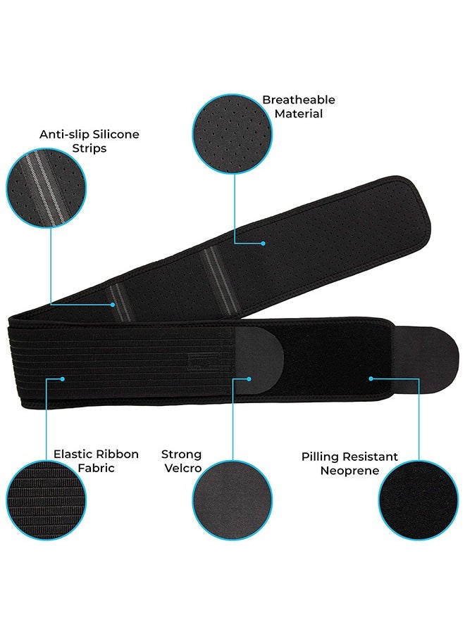 Ocean - Sacroiliac SI Joint Hip Belt, Lower Back Support Brace Hip Braces for Hip Pain Alleviate Sciatic Anti-Slip Sacroiliac Belt Pilling-Resistant Pelvic Belt for Men Women(Regular (Hip Size 30-45")) - Image 1