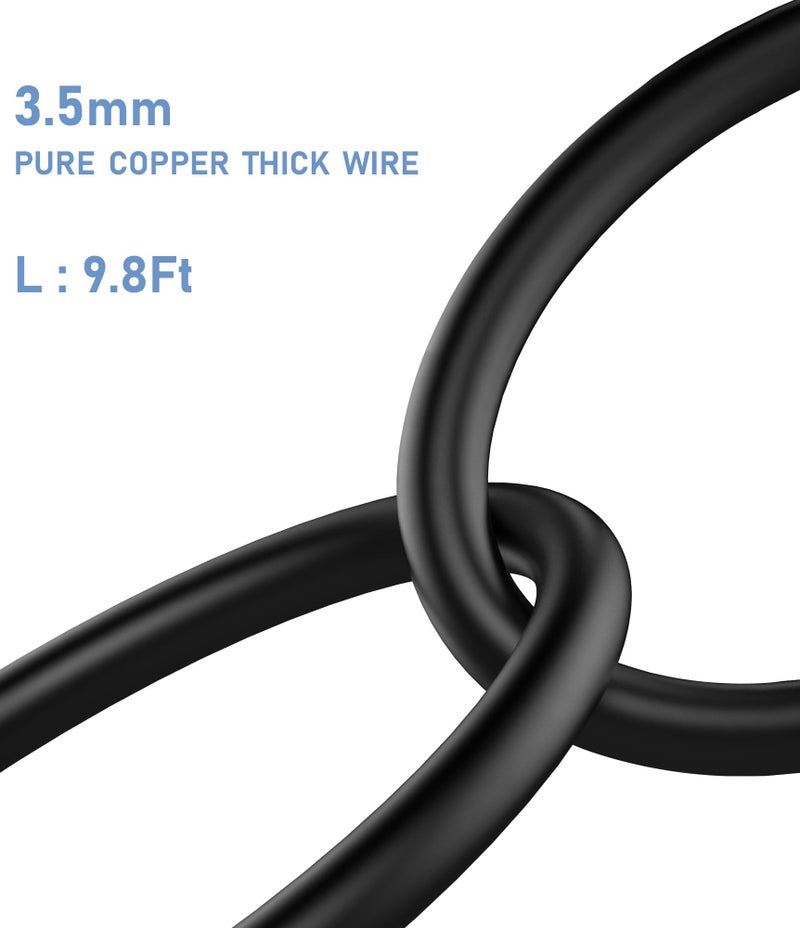 Pixelman Pixelman Dash Cam Power Cord,(9.8Ft Type-C) Dash Cam Charging Cable with Magnetic Ring,Mirror Dash Cam Power Adapter Wire,Car Drive Recorder Power Cord,Dash Camera USB-C Charger Cable  - Image 4