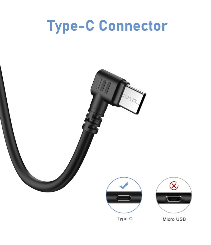 Pixelman Pixelman Dash Cam Power Cord,(9.8Ft Type-C) Dash Cam Charging Cable with Magnetic Ring,Mirror Dash Cam Power Adapter Wire,Car Drive Recorder Power Cord,Dash Camera USB-C Charger Cable  - Image 5