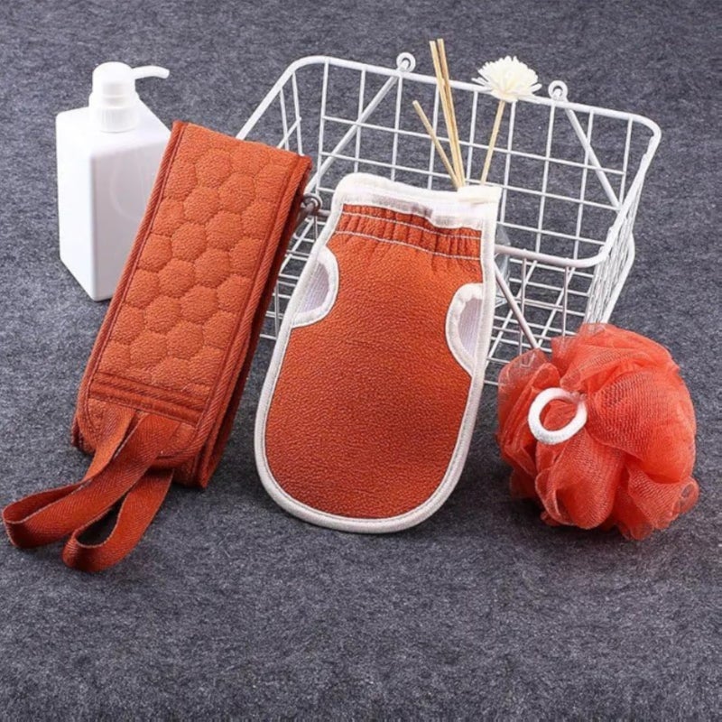 2 Pcs Combo Silicone Soft Cleaning Body Bath Brush With Shampoo Dispenser Back Scrubber Bath Brush Washer For Dead Skin Removal Gentle Massage Exfoliation For Kids Men &amp; Women (Multi Color)