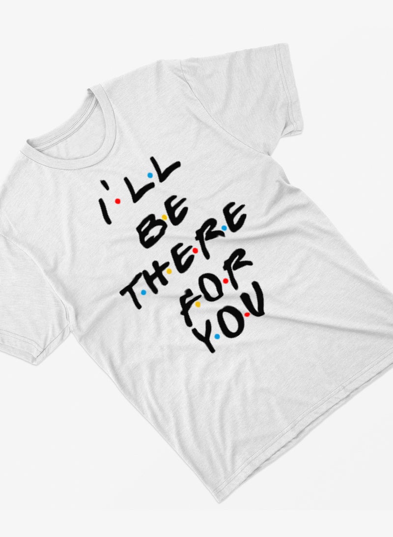 Fashion World Cotton T-shirt Printed with High-quality friends
