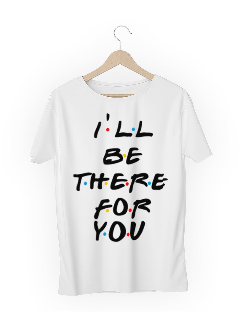 Fashion World Cotton T-shirt Printed with High-quality friends