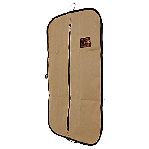 Kuber Industries Suit covers with zip for Men, Women|foldable Blazer cover|Cloth Organizer for Wardrobe|Transparent Window & Premium Zipper|Pack of 4 (Brown) - Image 3