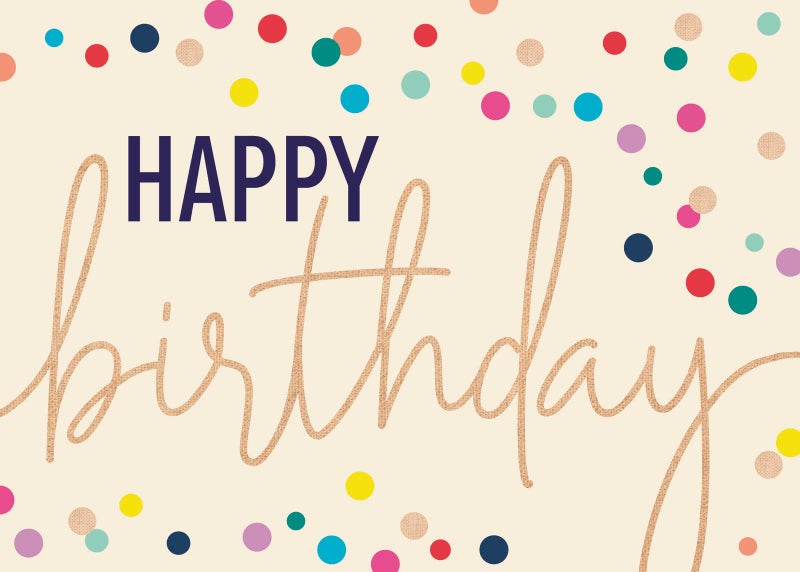 CEO Cards - Birthday Greeting Cards (Pastel Confetti), 5x7 Inches, 25 Cards & 26 White Envelopes (B2003) - Image 2