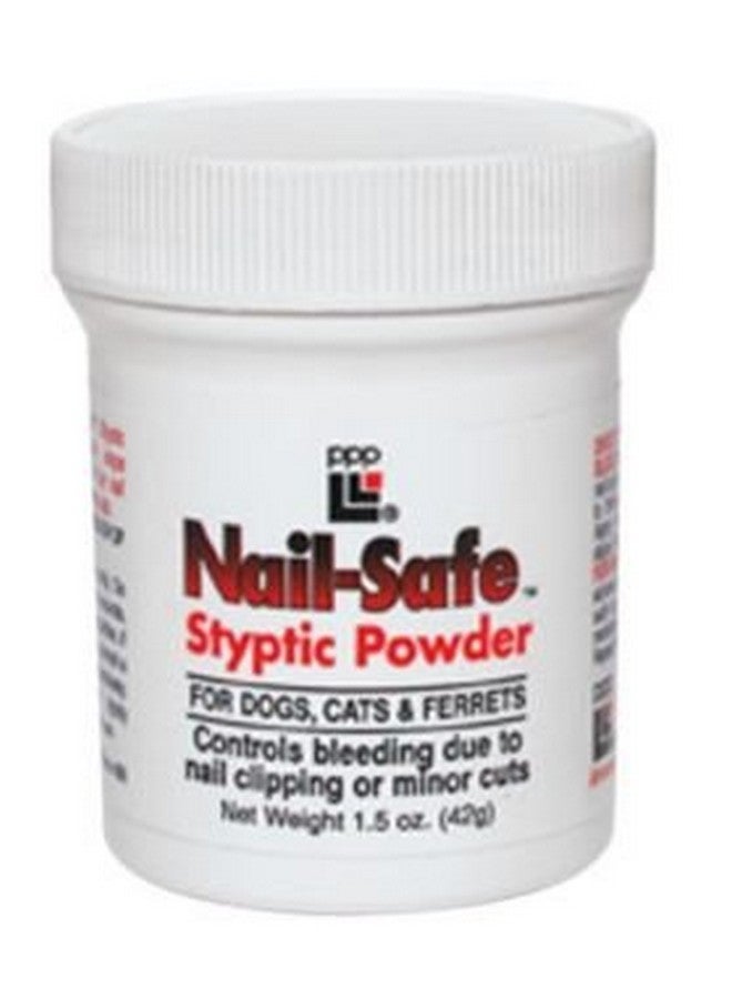 PPP Nail-Safe Styptic Powder for Dogs & Cats - Quickly Stops Bleeding from Nail Clipping - for Groomers and Veterinarians - 6 oz