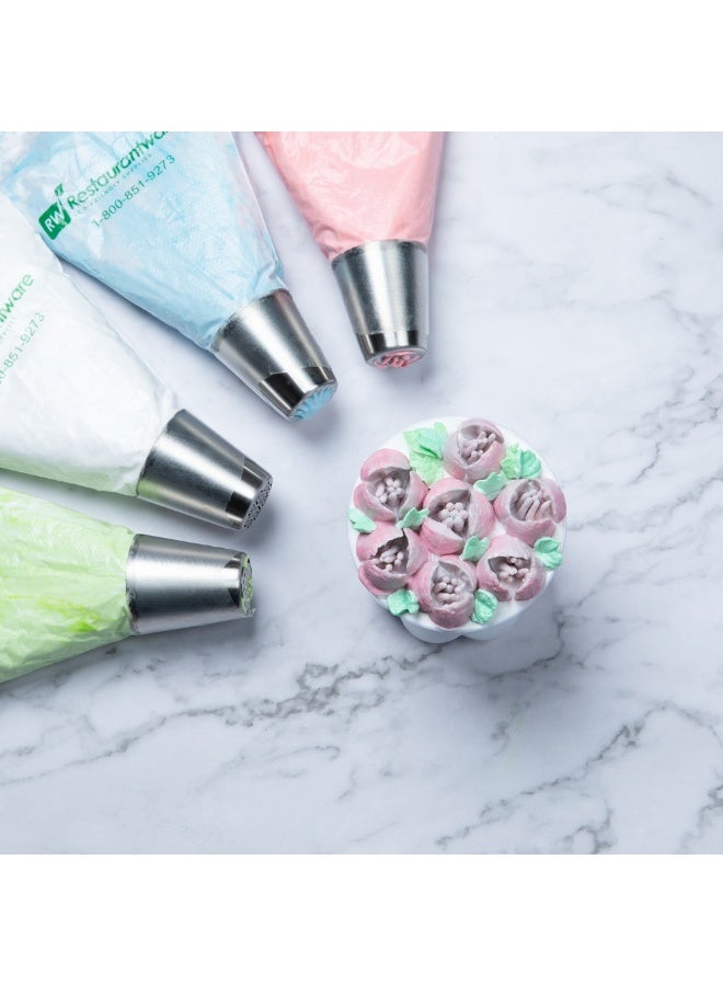 Restaurantware فوهة أنابيب روسية، فوهة تزيين كعكة زنبق 1 - #29، مقاومة للتآكل، فوهة تزيين من الفولاذ المقاوم للصدأ للتزيين، قابلة للغسل في غسالة الصحون، لتزيين الكب كيك، الكعك، أو البسكويت - Image 3