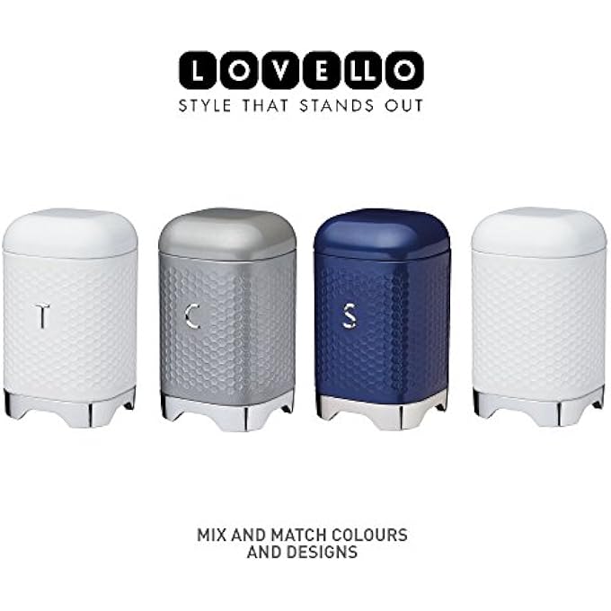 كيتشين كرافت علبة شاي لوفيلو شادو جراي 11×11×19 سم، هدية مميزة - Image 4