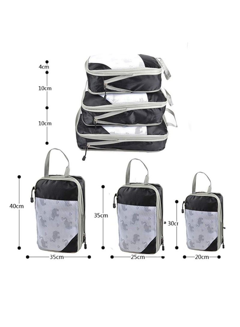 Travel Packing Cubes - 3 Piece Set Luggage Packing Organizers and Compression Packing Cube System for Travel Organize Your Clothes Suitcase or Carry-On  - Image 2