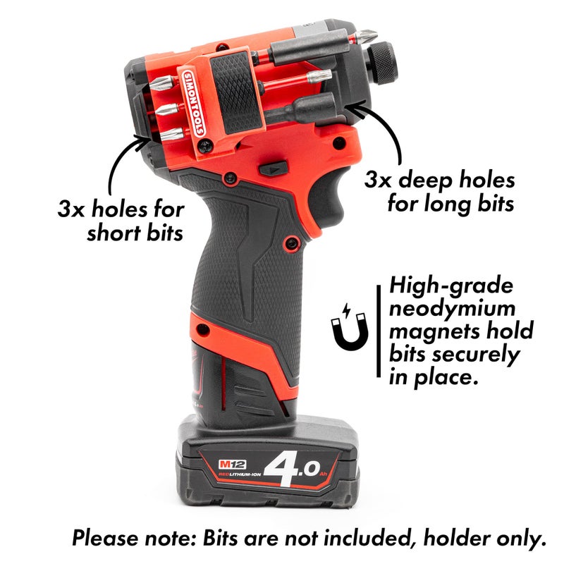 Simon Tools Magnetic Bit Holder for Milwaukee M12 Impact Driver & Drill - Milwaukee Bit Holder for M12 - Image 4