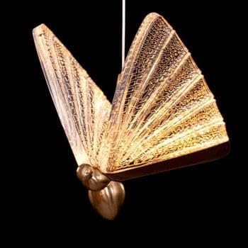 blissbells Metal Modern 3 LED Butterfly Pendant Lights for Living Room, Bedroom - Warm White - Image 3