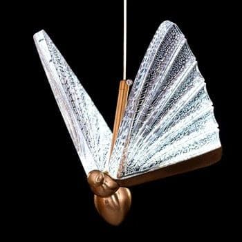blissbells Metal Modern 3 LED Butterfly Pendant Lights for Living Room, Bedroom - Warm White - Image 5