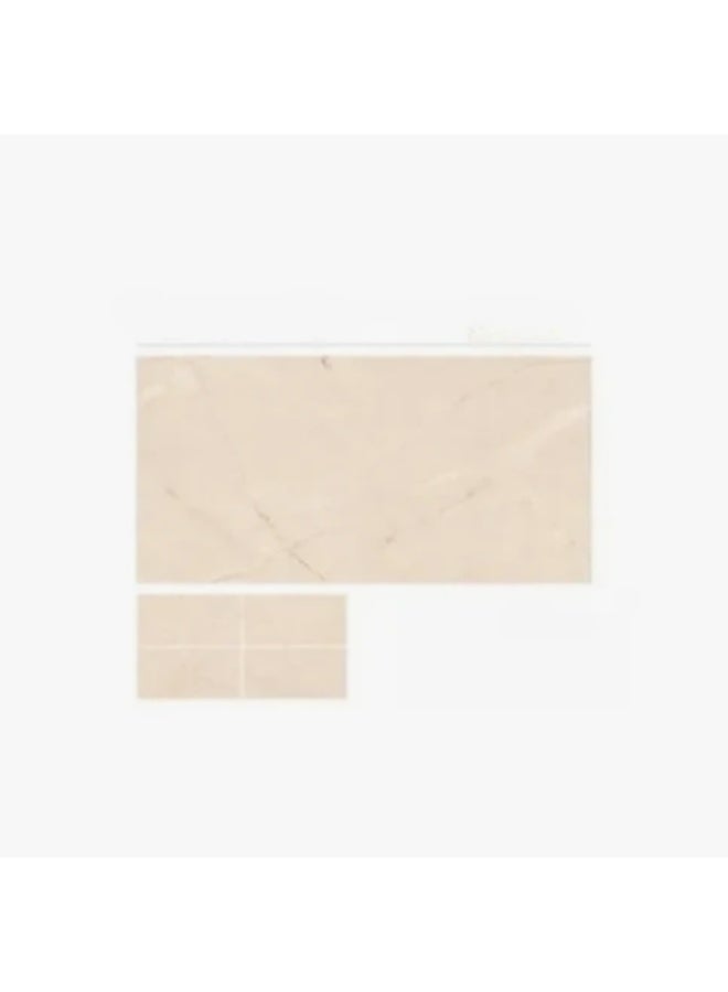 SOMANY Bon Emotion Crema FP Polished Tile – 600x1600mm | 11mm Thickness | Luxury Cream Marble Look Large Format Floor Tile | 1.44 SQM Coverage