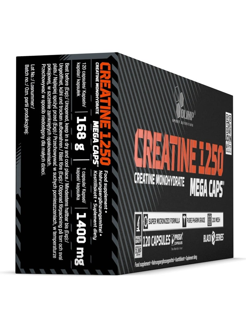 Olimp Creatine 1250 Mega Caps 120 Capsules - Image 2