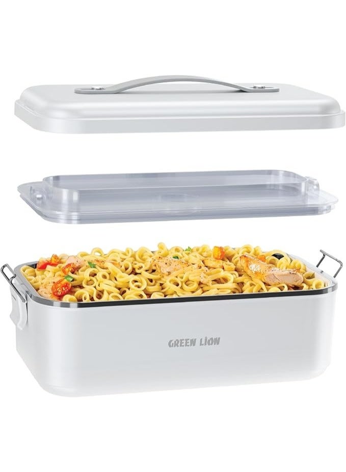 GreenLion Green Lion GLB-20 Electric Portable Lunch Box, 1L Self-Heating Food Warmer, USB-C, White - Image 3