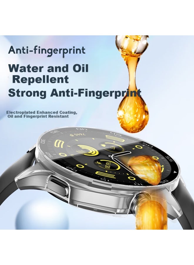 Tinker Xiao Pi Jiang حامي شاشة زجاج مقوى لساعة Huawei Watch Gt5، عالي الوضوح، حساس اللمس، غطاء وقائي كامل وشاشة حماية لساعة Huawei Watch Gt5، علبة ساعة رجالية 46mm - Image 2