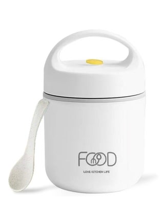 Food Jar, Stainless Steel Soup container, 460 ML, 15.5 OZ Size, Thermal Insulated, Leakproof, Soup Container (White) - pzsku/Z506951171F0D7831AF65Z/45/_/1735106473/0b2e2b97-2d6f-430a-86f2-aa8780cd0f73