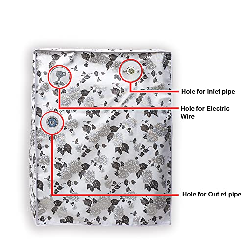 Classic® Front Load Washing Machine Cover for IFB 7 Kg, 7.5 Kg, 8 Kg, 8.5 Kg (63cmsX63cmsX81cms, Half White & Grey, Large) - Image 5
