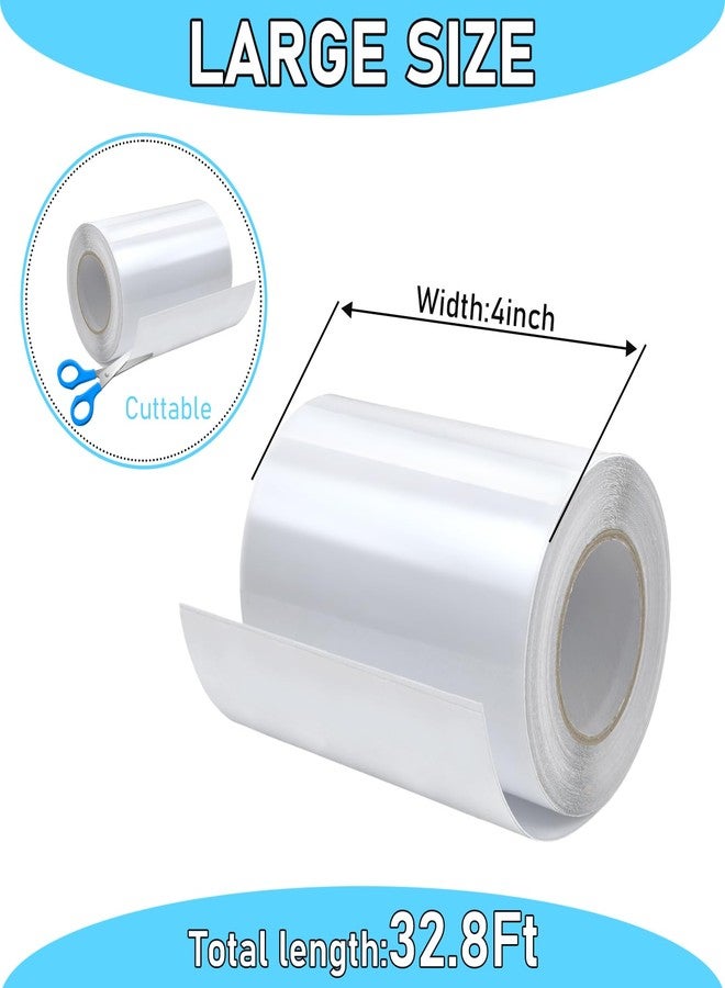 CODOHI 4in x 32.8ft Window Sill Protector, Door Protector from Dog Cat Scratching, Clear Sided Shield Protection Barrier Anti Cat Dog Scratching, Slobbering, and Clawing Furniture, Glass, Car Door - Image 2