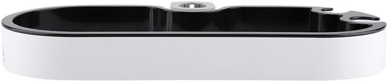 GLOGLOW Shower Head Storage Rack, Plastic, White and Black, for Shower Rods 22mm to 25mm, 11x4.7x1.3 Inch Adjustable Bathroom Nan - Image 3