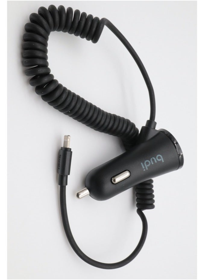budi - Car Charger Madiu With Lightning Connector - Image 1