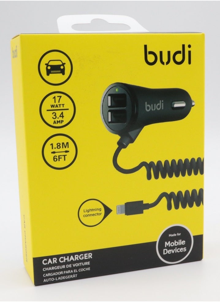 budi - Car Charger Madiu With Lightning Connector - Image 1