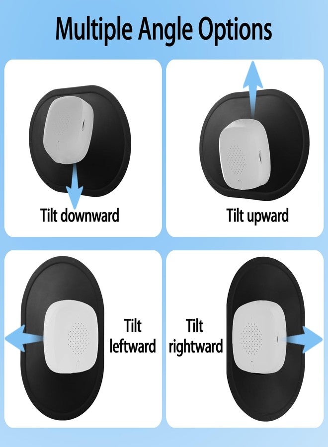 VANEST Angled Window Mount Compatible with Girafit Window Camera W150/W550s, Self-Adhesive Mount, Windows/Door Bracket Holder, Soft Silicone Adjustable Angle Tilt, Easy & Quick Install (1 Pack) - Image 3