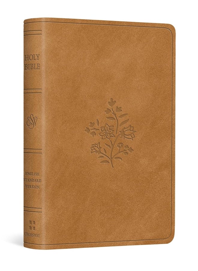 ESV Vest Pocket New Testament with Psalms and Proverbs (Trutone, Nubuck Caramel, Wildflower Design)  - Image 1