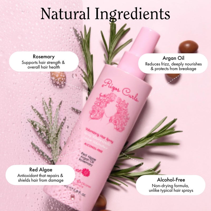 Rizos Curls Alcohol-Free Curl Hair Spray â€“ Flexible Hold, Volume & Frizz Control â€“ Adds Shine & Bounce for All Hair Types Wavy, Curly, Coily 1aâ€“4c â€“ Sulfate, Paraben & Alcohol-Free - Image 3