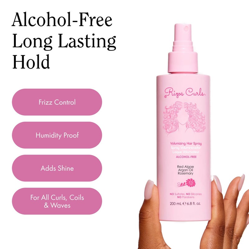 Rizos Curls Alcohol-Free Curl Hair Spray â€“ Flexible Hold, Volume & Frizz Control â€“ Adds Shine & Bounce for All Hair Types Wavy, Curly, Coily 1aâ€“4c â€“ Sulfate, Paraben & Alcohol-Free - Image 5