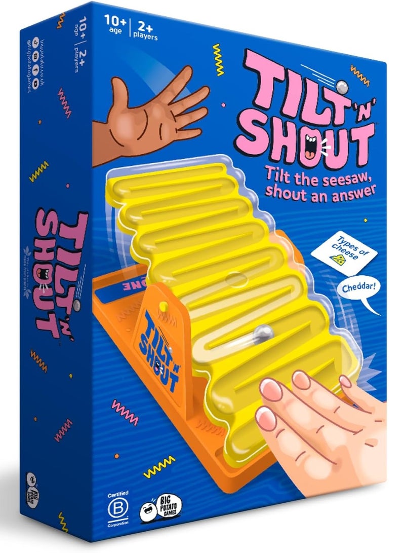 BIG POTATO Tilt 'n' Shout: A Speedy Family Board Game for Adults and Kids - Image 1