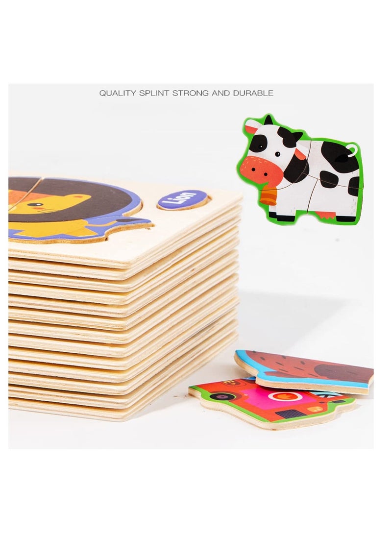 SYOSI Animal Puzzles, Intelligence Puzzles for Baby Kids, Learning Educational Toys, Animal Puzzles Toy for 6-12 Month, Cow - Image 5