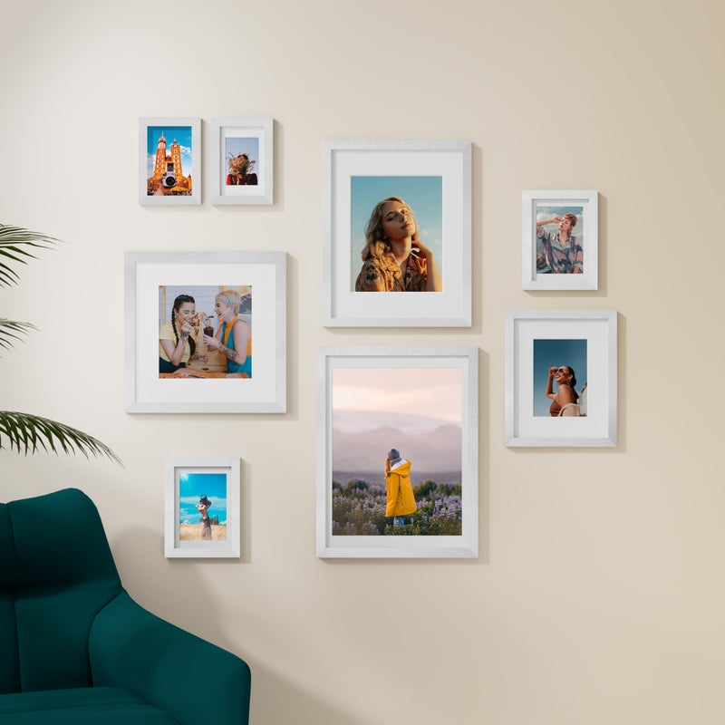 Vittanly 11x14 Picture Frame  Display Pictures 8x10 with Mat or 11x14 without Mat  Engineered Wood with Shatter Resistant Plexiglass  Photo Frame for Wall or Table Top Display  Silver  1 Pack - Image 3