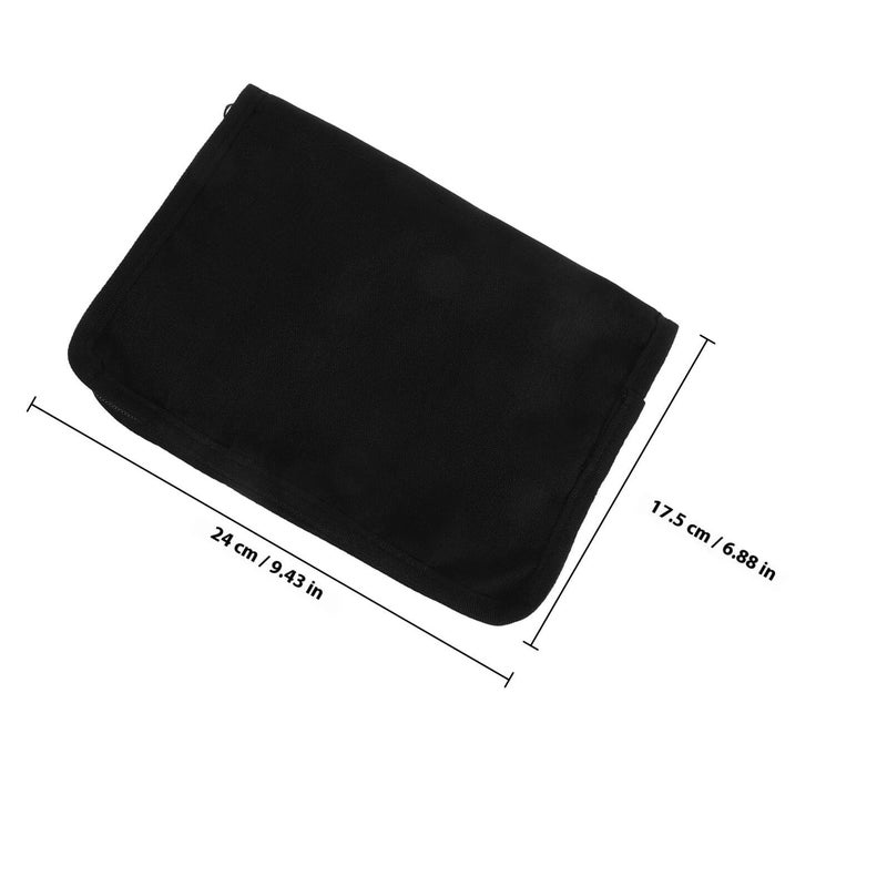 Car Visor Organizer Oxford Fabric Multi Pocket Document Holder For Vehicle Registration And Insurance Cards Black Car Interior Storage Bag For Glove Box And Paperwork Organization - Image 3
