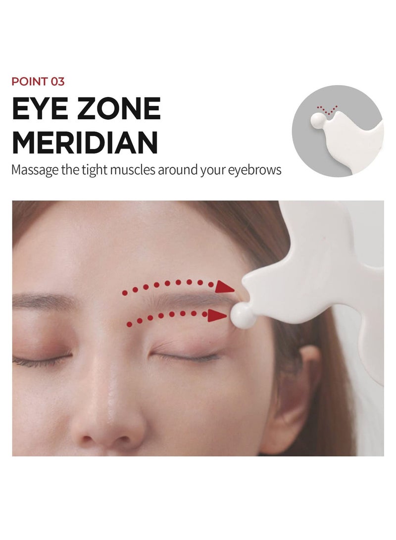 Excefore Gua Sha Massage Tool, Body Massage Tool, Ceramic Gua Sha, for Promotes Blood Flow Prevents Wrinkles Removes Toxins, Facial Massager - Image 4