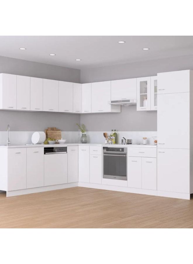فيداكسل خزانة معلقة أبيض 60x31x40 سم الخشب هندسي  - Image 2
