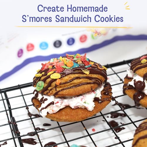 Baketivity x Duff Goldman S’mores Sandwich Cookies Kit Kids Baking Set Cooking Kits for Kids with Premeasured Ingredients, Decorating Supplies, STEM Activities - Baking Sets for Girls, Boys Ages 6-12 - Image 2