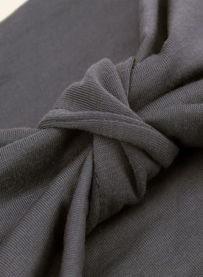 DRESHOW 4 Pack Turban Headbands for Women Wide Vintage Head Wraps Knotted Cute Hair Band Accessories - Image 5