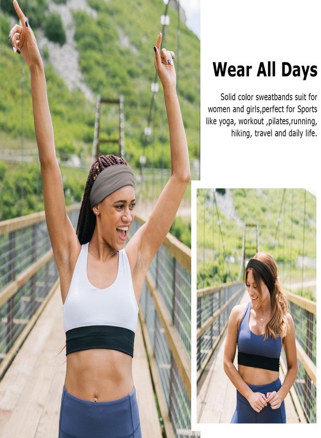 DRESHOW 4 Pack Turban Headbands for Women Wide Vintage Head Wraps Knotted Cute Hair Band Accessories - Image 3