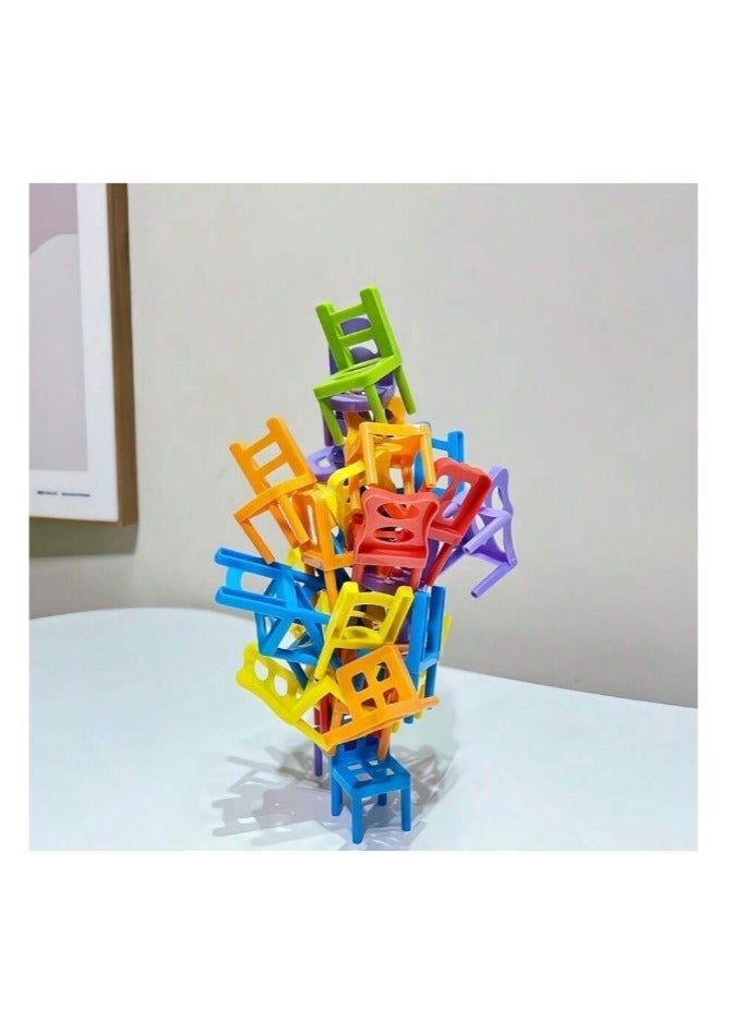 42-Pieces/Set Board Game Balance Chairs,Adult Kids Stacking Game Toys,Parent-Child DIY Interactive Toy - Image 5