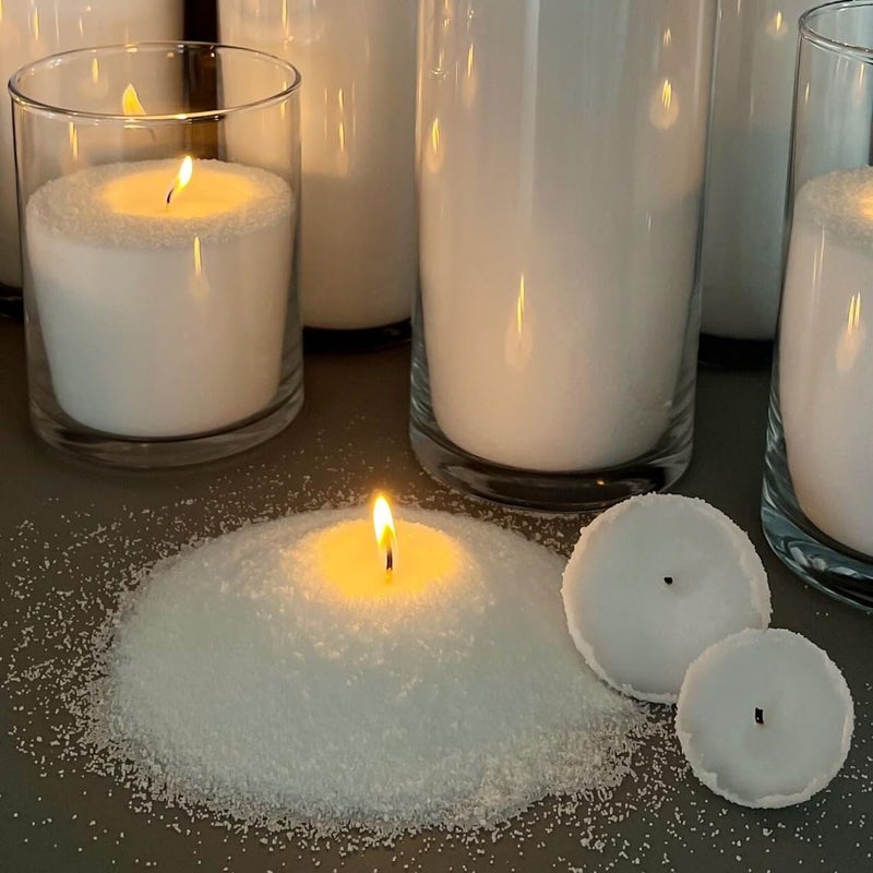 R Wellness Pearl Soy Wax for Custom Candles Sand Pealed Natural Granulated Wax for Home Decor Wedding Festival Gift Soy Wax for Candle Making Row Material 500