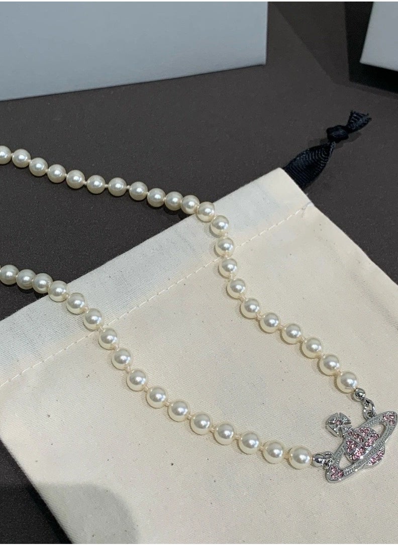 Vivienne Westwood Saturn Pearl Necklace  - Image 1